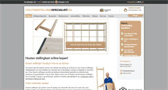 Desktop Screenshot of houtenstellingspecialist.nl