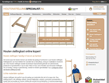 Tablet Screenshot of houtenstellingspecialist.nl